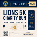 Lions 5K Virtual Run - Ticket